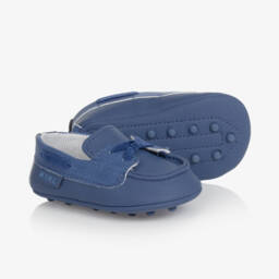 Mayoral-Baby Boys Blue Pre-Walker Moccasins | Childrensalon