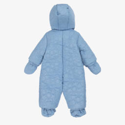 Mayoral Newborn-Baby Boys Blue Quilted Snowsuit | Childrensalon
