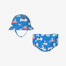 Mayoral Newborn-Baby Boys Blue Swim Pants Set (UPF40+) | Childrensalon