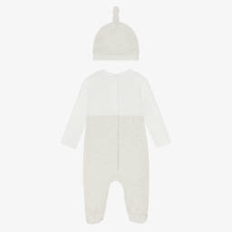 Mayoral Для новорожденных-Baby Boys Ivory Cotton Train Babysuit Set | Childrensalon