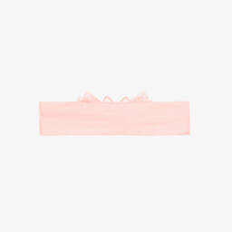 Mayoral-Baby Girls Pink Cotton Butterfly Headband | Childrensalon