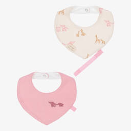 Mayoral Newborn-Baby Girls Pink Top & Beige Dungaree Set | Childrensalon