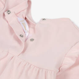 Mayoral Для новорожденных-Baby Girls Pink Cotton Top with Ruffle Trim | Childrensalon