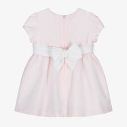 Mayoral Newborn-Baby Girls Pink Dress with Ivory Belt | Childrensalon