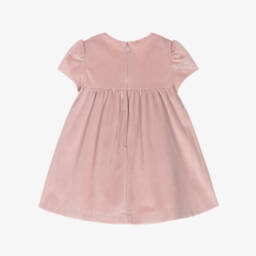 Mayoral Newborn-Baby Girls Pink Smocked Velvet Dress | Childrensalon