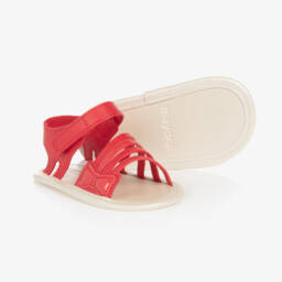 Mayoral-Baby Girls Red Pre-Walker Sandals | Childrensalon