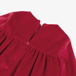 Mayoral Newborn-Baby Girls Red Velvet Dress | Childrensalon