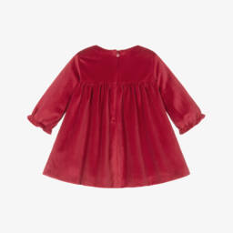 Mayoral Newborn-Baby Girls Red Velvet Dress | Childrensalon