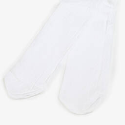 Mayoral Newborn-Baby Girls White Tights | Childrensalon