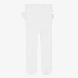 Mayoral Для новорожденных-Колготки белые с кружевной отделкой для малышек | Childrensalon