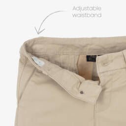 Mayoral-Beige Chino Trousers | Childrensalon
