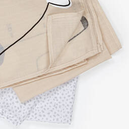 Mayoral-لفافة قطن لون بيج للأطفال (عدد 2) | Childrensalon