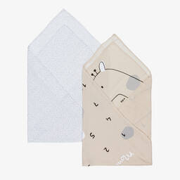 Mayoral-لفافة قطن لون بيج للأطفال (عدد 2) | Childrensalon