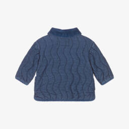 Mayoral Newborn-جاكيت دنيم مبطن لون أزرق للأطفال الرضع | Childrensalon