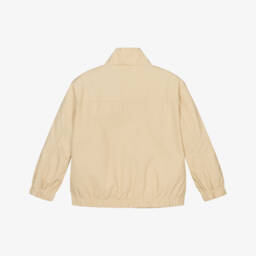 Mayoral-Boys Beige Cotton Jacket | Childrensalon