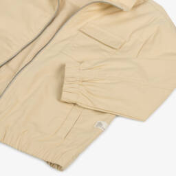 Mayoral-Boys Beige Cotton Jacket | Childrensalon