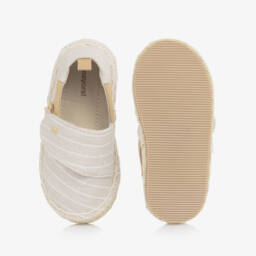 Mayoral-Boys Beige Cotton & Linen Espadrilles | Childrensalon