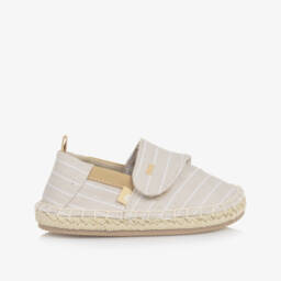 Mayoral-Boys Beige Cotton & Linen Espadrilles | Childrensalon