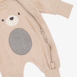 Mayoral Для новорожденных-Boys Beige Knitted Animal Babysuit Set | Childrensalon