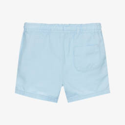 Mayoral-Boys Blue Cotton & Linen Shorts | Childrensalon