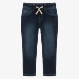 Mayoral-Boys Ivory & Dark Beige Cotton Jersey Hoodie | Childrensalon