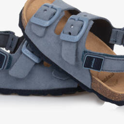 Mayoral-Boys Blue Suede Leather Sandals | Childrensalon