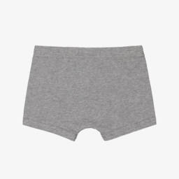 Mayoral-Boys Blue, White & Grey Cotton Boxer Shorts (3 Pack) | Childrensalon