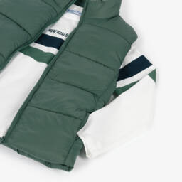 Mayoral-Boys Green Gilet & Navy Blue Trouser Set | Childrensalon