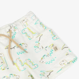 Mayoral-Boys Ivory Cotton Shorts | Childrensalon