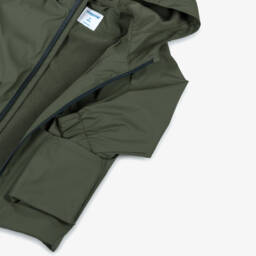 Mayoral-Boys Khaki Green Raincoat with Fleece Lining | Childrensalon