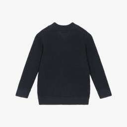 Mayoral-Кардиган на молнии синий из хлопка для мальчиков | Childrensalon