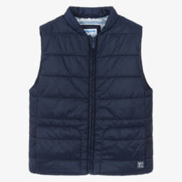 Mayoral-Boys Navy Blue Lightweight Puffer Gilet | Childrensalon