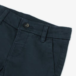 Mayoral-Boys Navy Blue Slim Fit Chino Trouserd | Childrensalon