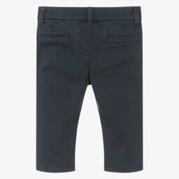 Mayoral-Boys Navy Blue Slim Fit Chino Trouserd | Childrensalon