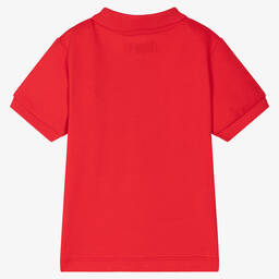 Mayoral-Boys Red Cotton Piqué Polo Shirt | Childrensalon