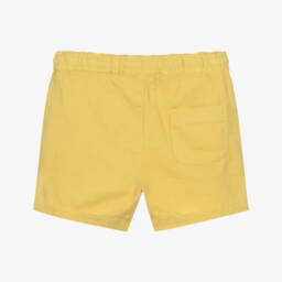 Mayoral-Boys Yellow Cotton & Linen Shorts | Childrensalon