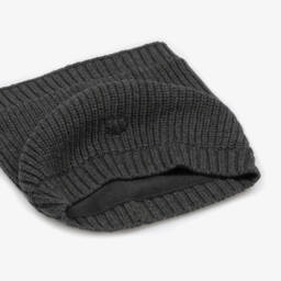 Mayoral-Dark Grey Cotton Ribbed Knit Snood | Childrensalon