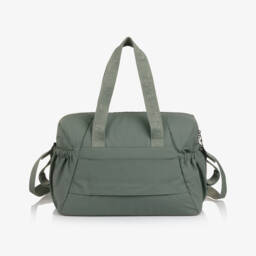 Mayoral Newborn-حقيبة تغيير بشعار دائري لون أخضر داكن (50 سم) | Childrensalon