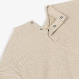 Mayoral-طقم بنطلون جيرسي مضلع لون بيج للبنات  | Childrensalon