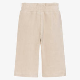 Mayoral-بنطلون بأرجل واسعة مخمل لون بيج للبنات | Childrensalon
