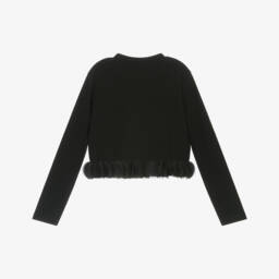 Mayoral-توب جيرسي مضلع لون أسود للبنات  | Childrensalon