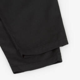 Mayoral-Girls Black Twill Wide Leg Trousers | Childrensalon