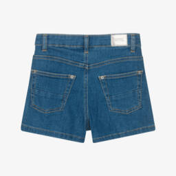 Mayoral-Girls Blue Denim Shorts | Childrensalon