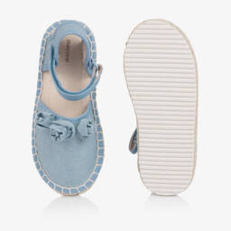 Mayoral-Girls Blue Glitter Sparkle Espadrilles | Childrensalon