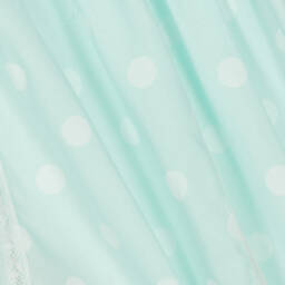 Mayoral-Girls Blue & White Polka Dot Dress | Childrensalon