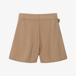 Mayoral-Шорты коричневые с ремнем для девочек | Childrensalon