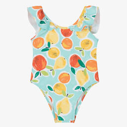 Mayoral-مايوه لون أخضر بطبعة فواكه | Childrensalon