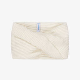 Mayoral-Girls Ivory Knitted Hat, Glove & Scarf Set | Childrensalon