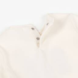 Mayoral-Girls Ivory & Pink Floral Cotton Leggings Set | Childrensalon