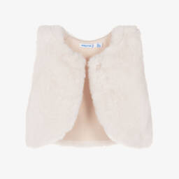 Mayoral-Girls Ivory & Pink Floral Cotton Leggings Set | Childrensalon